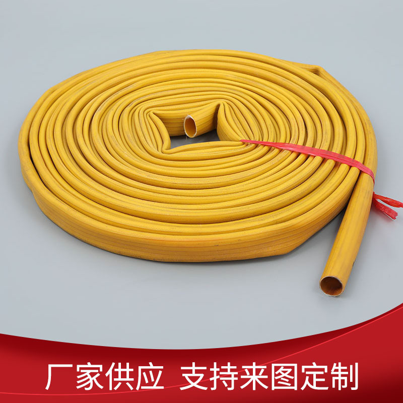 工厂供应1寸丁腈胶管子 农用输水灌溉管 黄色双面丁腈胶水管