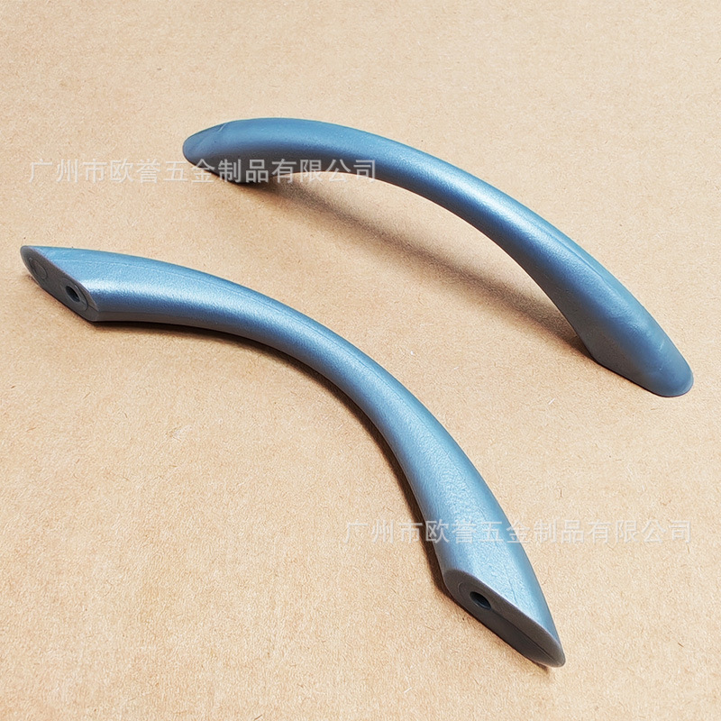 PE arco manija de plástico simple muebles de alta calidad mango de puerta de almacenamiento cajón manija puerta de gabinete zapato manija puente