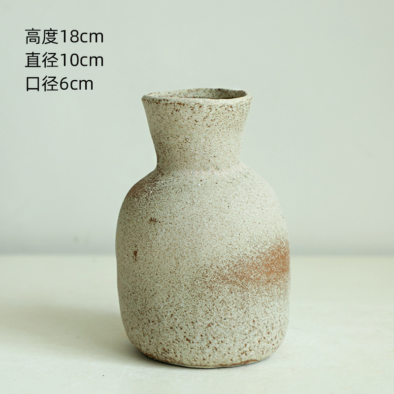 Jarrón de Cerámica para Mesa, Porcelana Vidriada con Acabado Mate para Decoración del Hogar