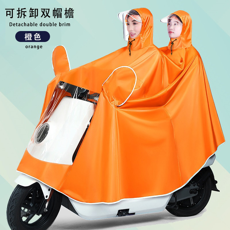 Raincoat eléctrico largo todo el cuerpo a prueba de tormentas motocicleta batería coche una sola persona para aumentar el grosor raincoat al por mayor