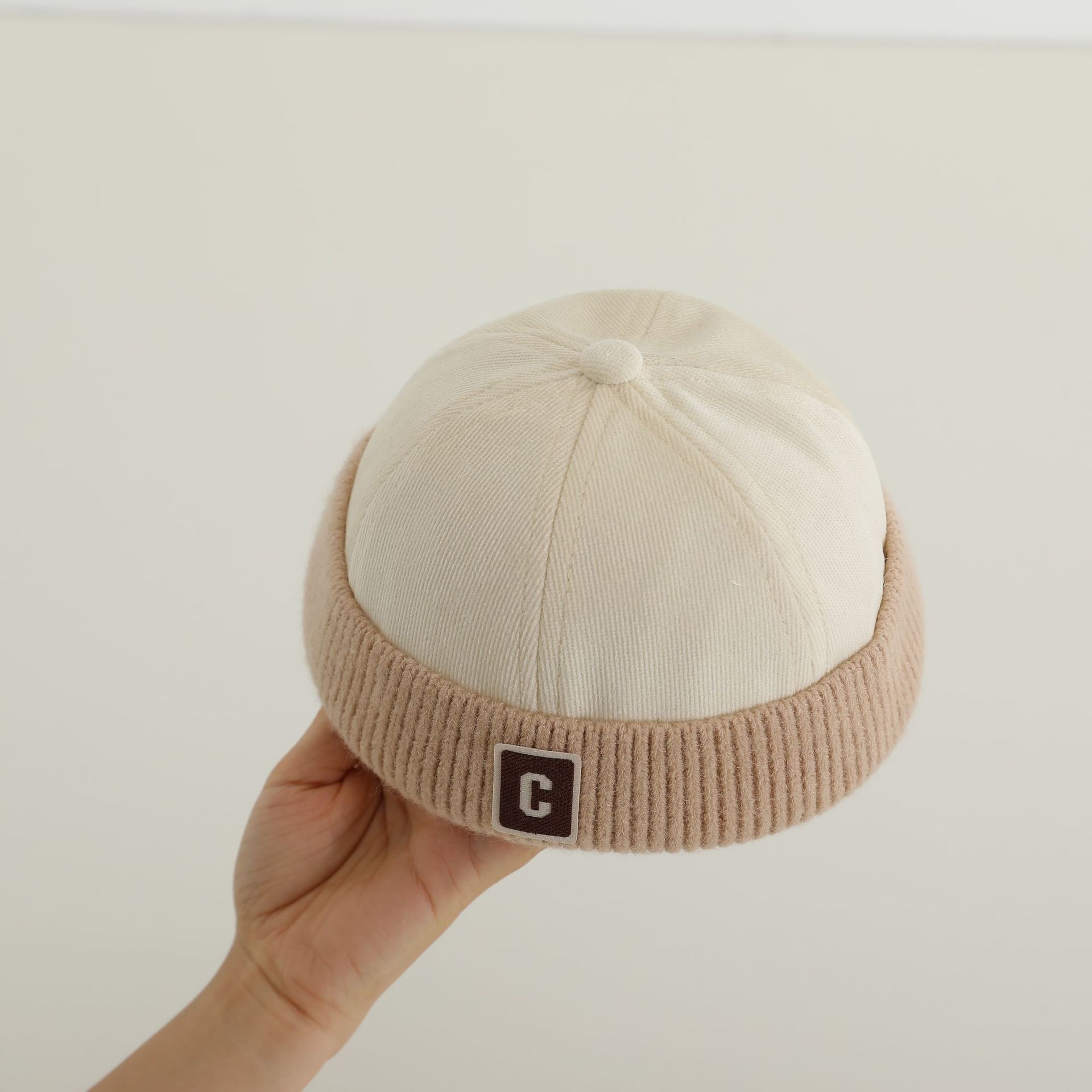 Otoño y invierno nuevo sombrero de piel de ciervo, sombrero de piel de ciervo, sombrero japonés para niños y niñas, sombrero de piel de melón, moda