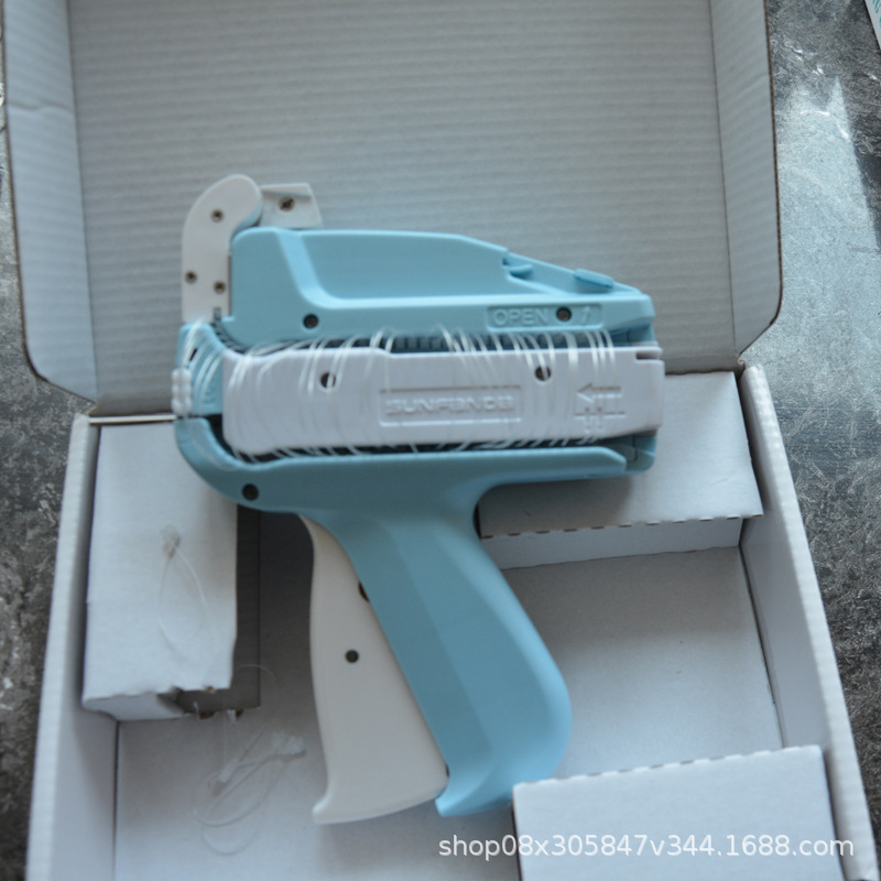 吊牌枪针商标枪套环枪服装自动穿绳打结机子母扣枪穿环枪打吊牌枪