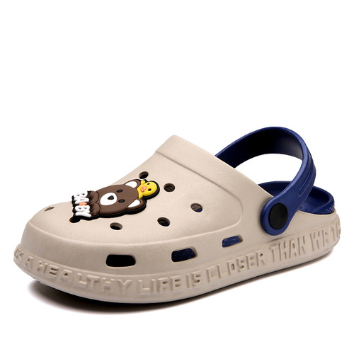 Children's Croc Shoes Summer Baby Slippers Lightweight Non-Slip Soft Soled Boys Girls Sandals Children's Beach Shoes
