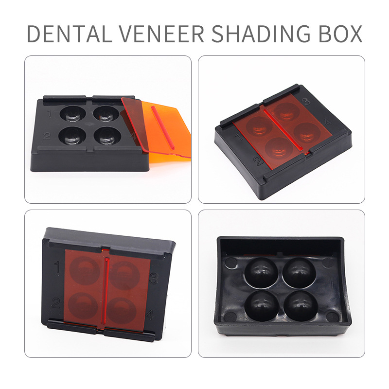 Pozo de agitación dental con cubierta protectora de protección contra la luz placa de mezcla de 4 agujeros de mezcla de plástico desechable taza de mezcla de reactivo