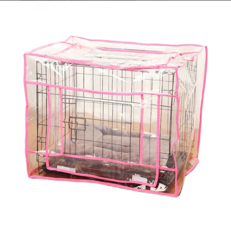 Cross-border Winter Windproof Warm Cat Dog Cage Cover Pet Cage Summer Anti-mosquito Transparent Protective Cover Pet Supplies