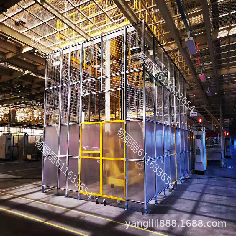 工业铝型材-安全围栏-机器人弧焊房-隔离栏