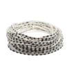21 Black and White Diamond Bracelet (Silver Plating)