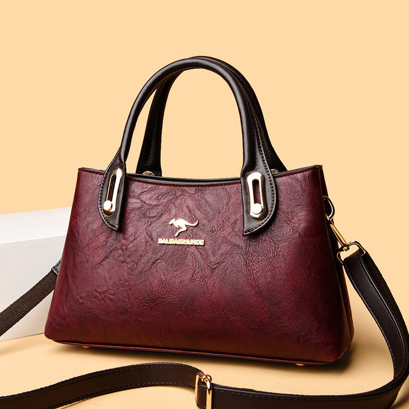 Cross-border 2024 nueva bolsa de hombro de mujer moda versátil gran capacidad descanso bolso de madres de mediana edad