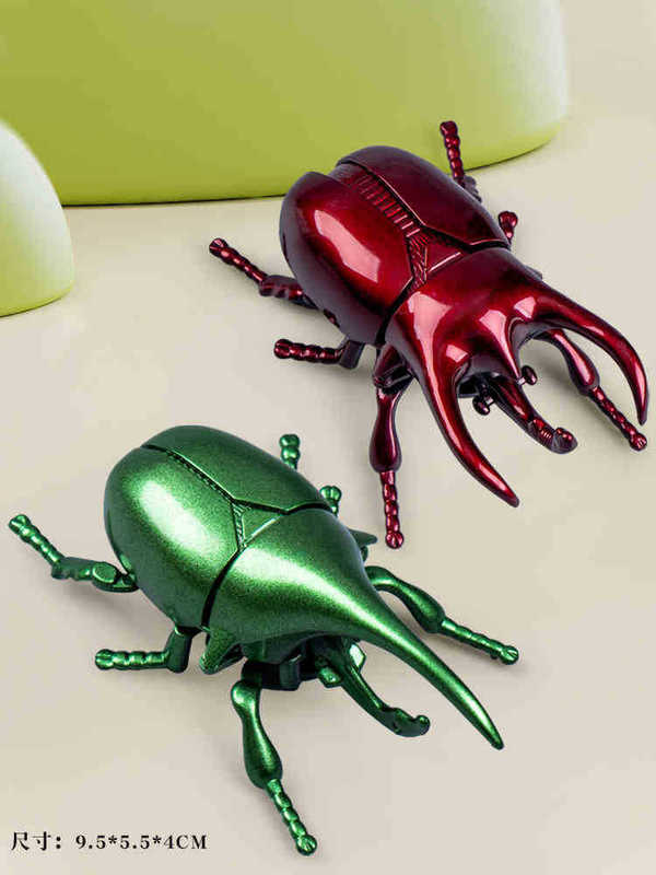 クリエイティブゼンマイカブトムシおもちゃ昆虫カブトムシシミュレーション動物ユニコーンカブトムシ機械モデル子供のおもちゃ|undefined