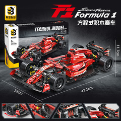 ユナイテッド・クリエイティブ JKC7202 ファラーレン F1 フォーミュラレーシングカー 組み立てブロック 1:10 スポーツカーモデル 卸売・代発送
