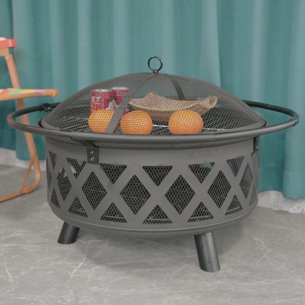 Horno de barbacoa de diamante de patio horno de calefacción interior horno de carbón horno de barbacoa de hierro forjado exterior