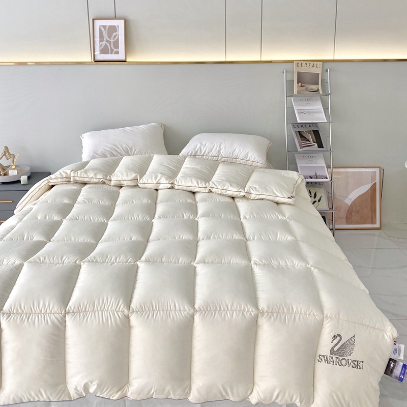 洛世奇羽絨被冬季家用保暖冬被芯酒店立體鵝絨被禮品被子批發代發
