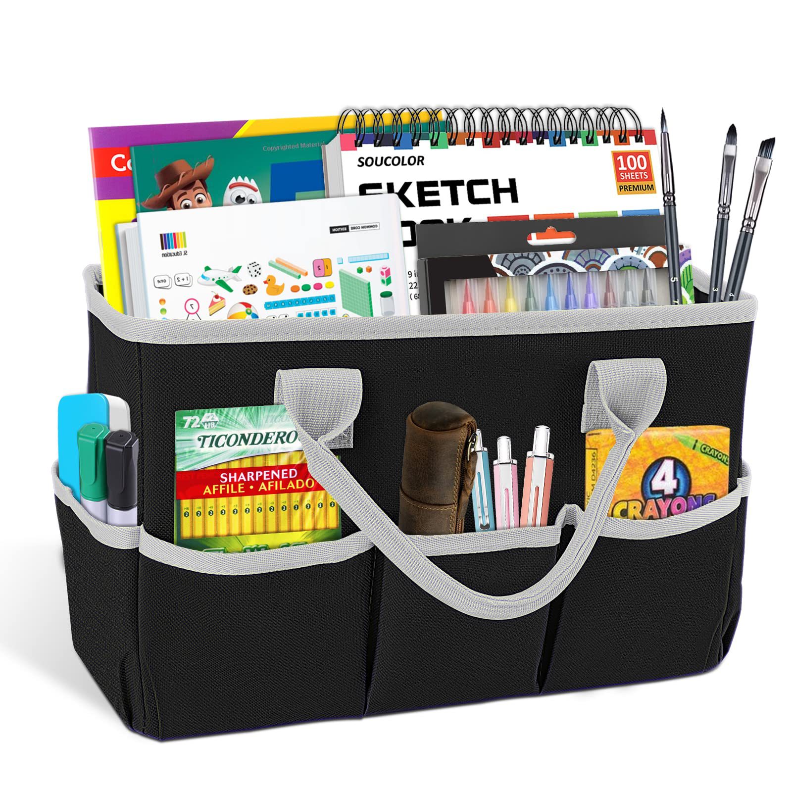Artistic storage bag, handmade storage tote bag, portable bag for teachers, mommy bag, multifunctional storage bag