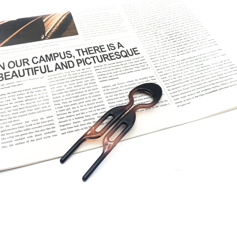 대형 이중 구멍 카라멜 색상 12cm