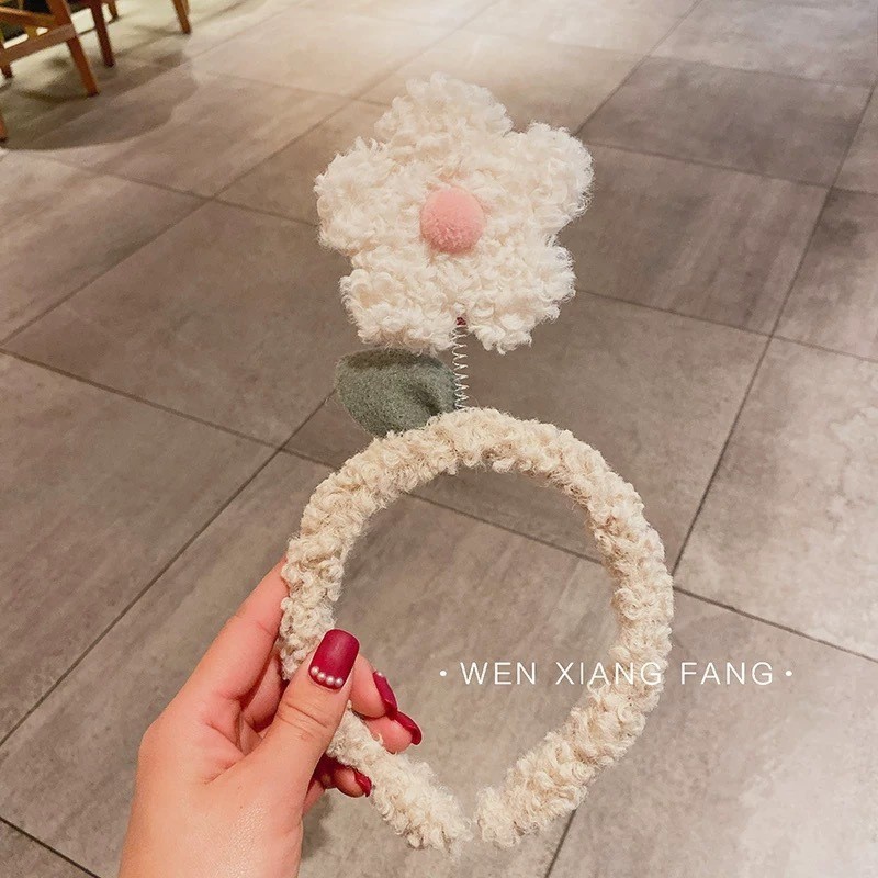卡通洗脸毛绒发箍发带女可爱卡通公仔显脸小压发发箍搞怪学生发饰|undefined