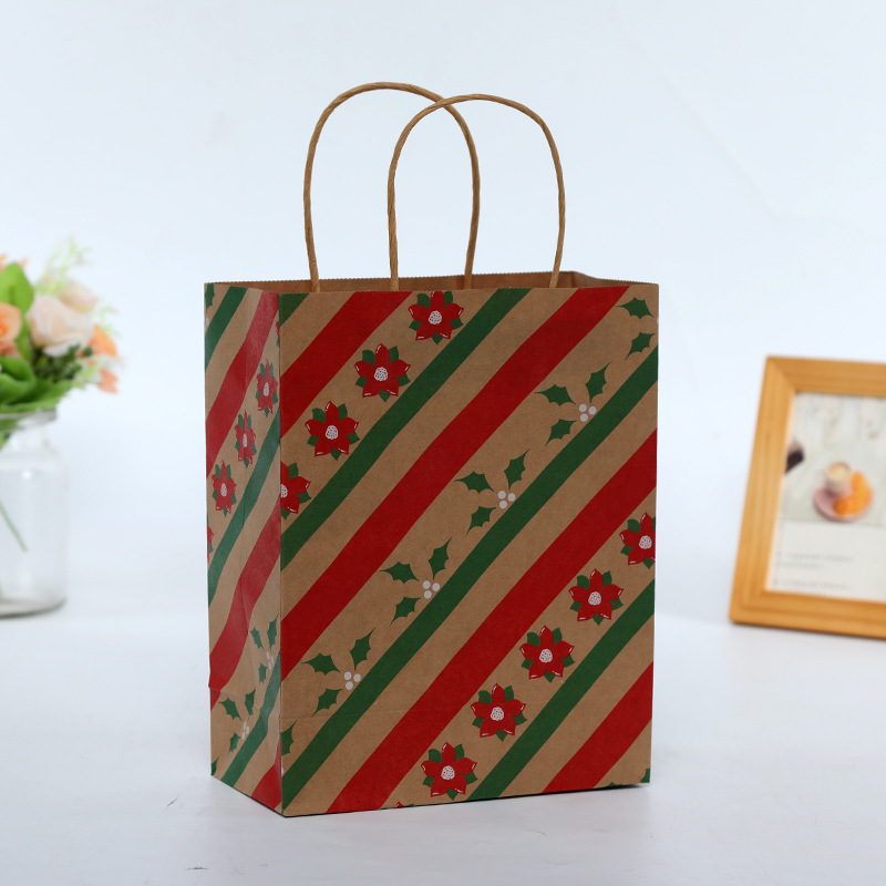 メーカー現物クラフト紙袋クリスマス手提げギフト袋服装ショッピング包装袋カスタム卸売り|undefined