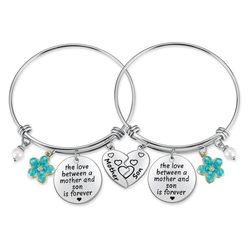 Amazon jewelry Best friend titanium steel love combination bracelet father son mother daughter set