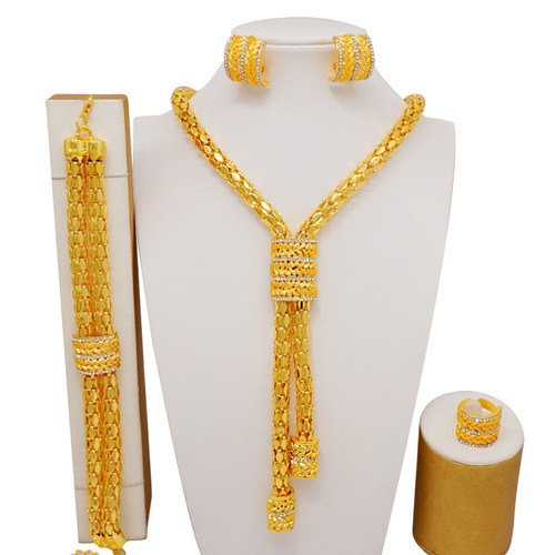 African, European, and American Women's Evening Party Set Necklace, Mid-East and Indian Best-Selling Jewelry Sets