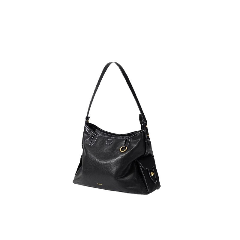 Songmont Yamashita Matsu Trail Series Hobo Bag Large Capacity Commuter Bag Plant tanned Cowhide Single Shoulder Crossbody Bag