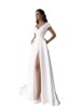 Summer white colored sexy evening dress, skirt, European style, V-neckline