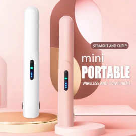 跨境家用无线充电便携式USB夹板刘海卷直两用宿舍可用小型直发器