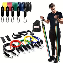 クロスボーダー専用11点セットストレッチロープ150lbストレッチロープフィットネスセット室内フィットネス多機能ストレッチ器