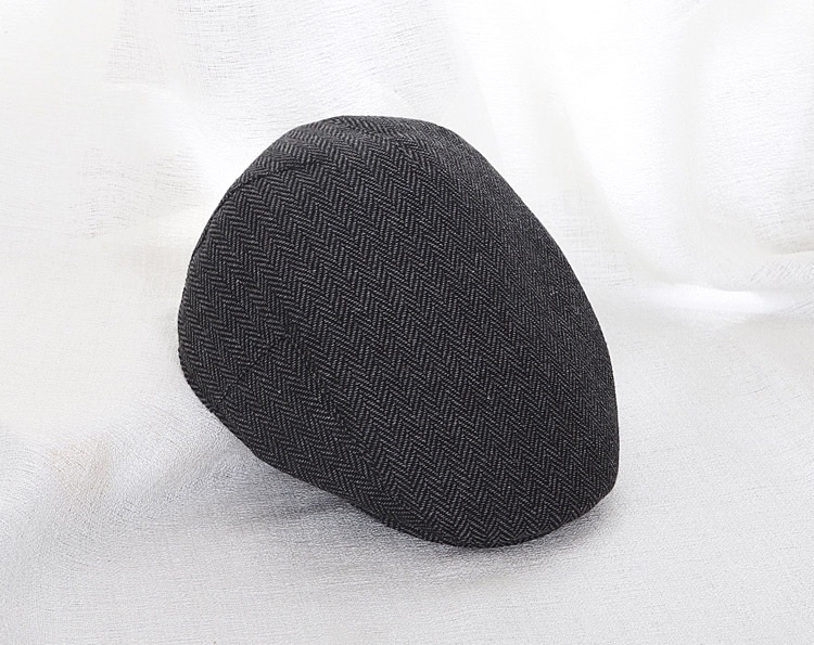 Unisex Newsboy Cap Herringbone Vintage Octagonal Hat For Couples_voghion.com