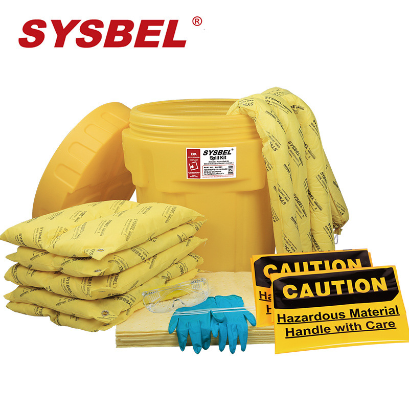 西斯贝尔SYSBEL 泄漏应急处理桶套装(防化类) 20加仑废弃物密封桶