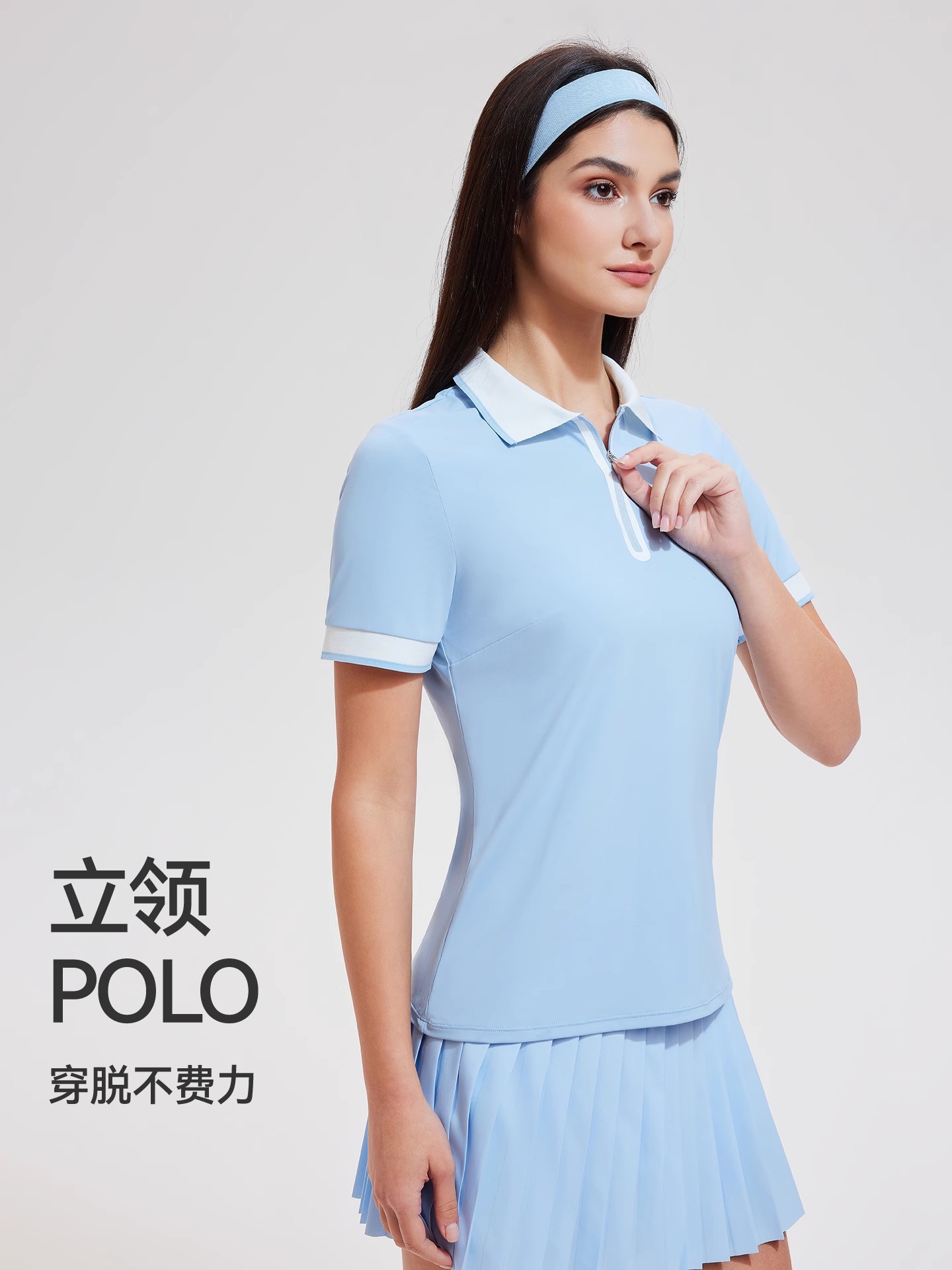 Nuevo conjunto deportivo Caijue para mujer, camiseta polo de manga corta para verano, falda para correr, fitness y tenis.