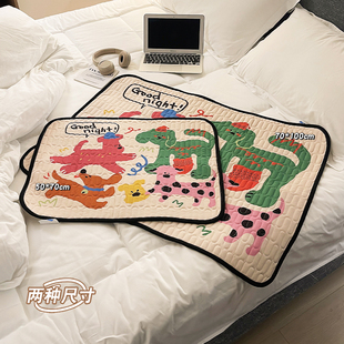 Cartoon Aunt Pad for All Seasons, Menstrual Period Mattress, Waterproof, Non-Slip, Breathable, Washable Baby Diaper Pad