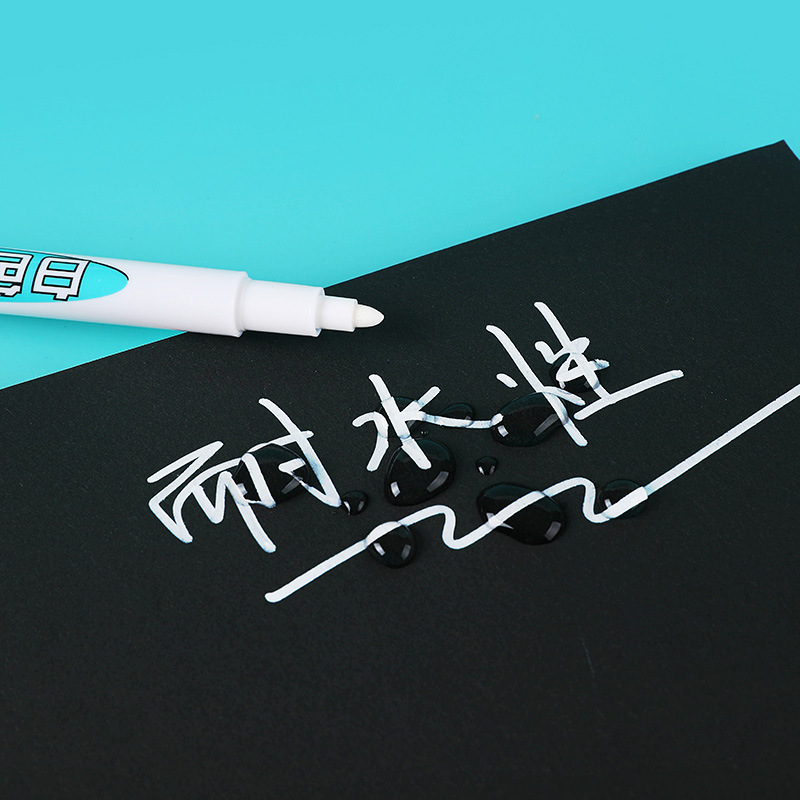 Guangna GN801 Blanco 1mm rotulador pluma de secado rápido a prueba de agua de pintura industrial pluma de pintura de neumáticos pluma de marcado