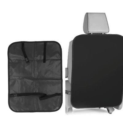 Car seat back storage bag car rear seat anti-kick cushion belt mesh storage bag car seat protection artifact (Chair back anti-kick pad) - anti-kick-pad-without-mesh-pocket