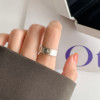 One size brand ring, silver 925 sample, internet celebrity, on index finger