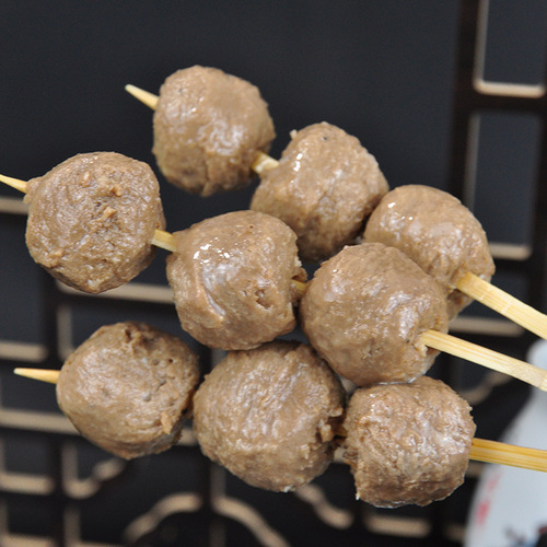 Beef sinew meatball skewers wholesale hot pot ingredients spicy hot pot and fondue ingredients instant food for convenience stores frozen food