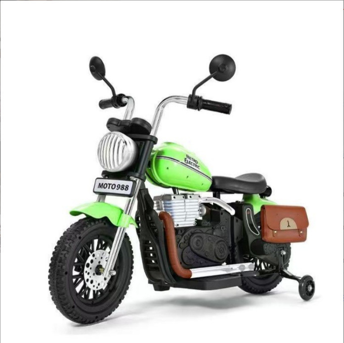 クロスボーダーの新しい子供用電動バイクは、男の子と女の子が座ることができるレトロなハーレーシミュレーションおもちゃの車です|undefined