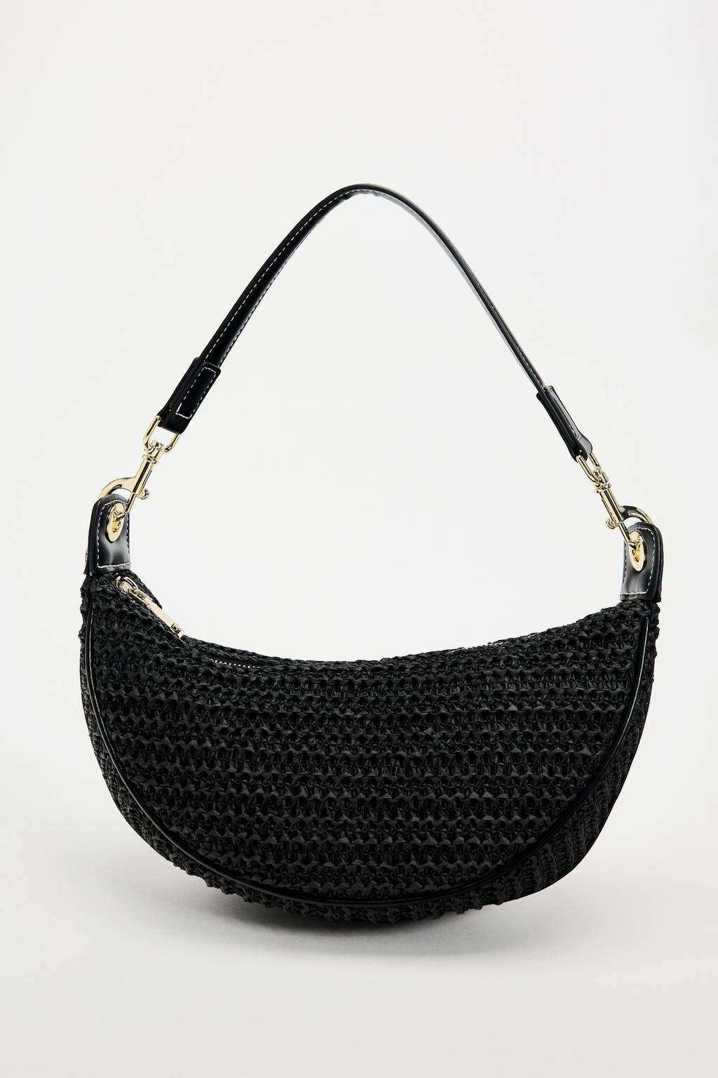 Femmes Moyen Paille Couleur Unie Vacances Vêtement De Rue Tisser Boucle Magnétique Sac Sous Les Bras display picture 16