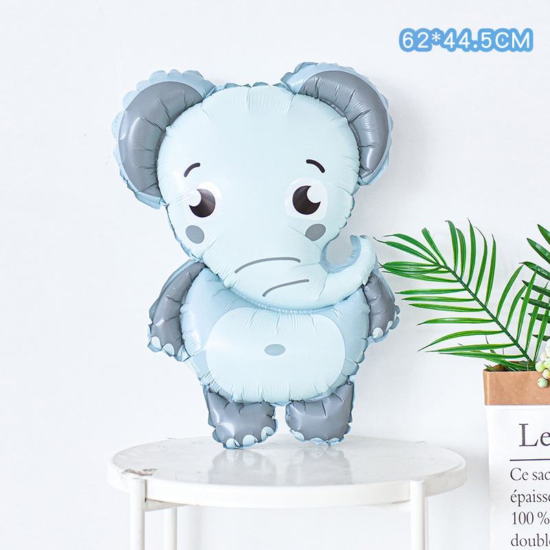 Decoración de cumpleaños para bebés con temática de regreso a clases, globos de animales de dibujos animados, diseño de fiesta infantil, sesión de fotos, jirafa, elefante