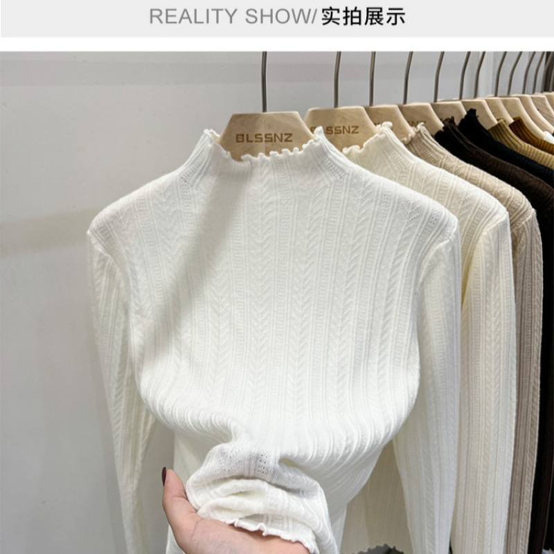 Fake coreano de dos piezas de diseño casual de moda universal suéter blanco delgado cardigan
