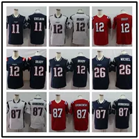 Американский оливковый костюм новый Patroits Patroits 12 # Brady 87 #11 # Легендарный трикотаж второго поколения