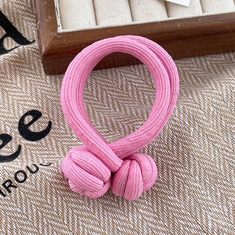 Chica Rosa alta Cola de Caballo lazo del pelo cuerda de pelo gruesa banda de pelo durable alta cuerda de Pelo elástico hembra no duele el pelo banda de goma Mujer