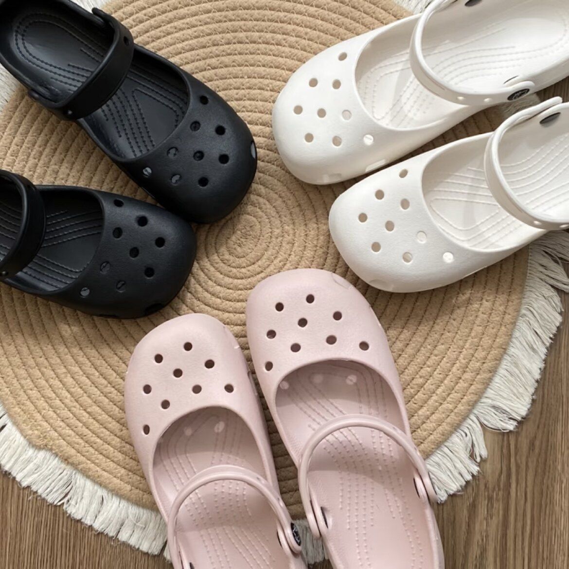 Summer New Ballet Shoes, Clogs, Hollow-out Nurse Shoes, Women's Sandals, Flat Heels, Soft Sole, Breathable Beach Slippers
