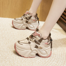 老爹鞋女2025新款秋季透气轻便厚底松糕鞋百搭小个子内增高女鞋
