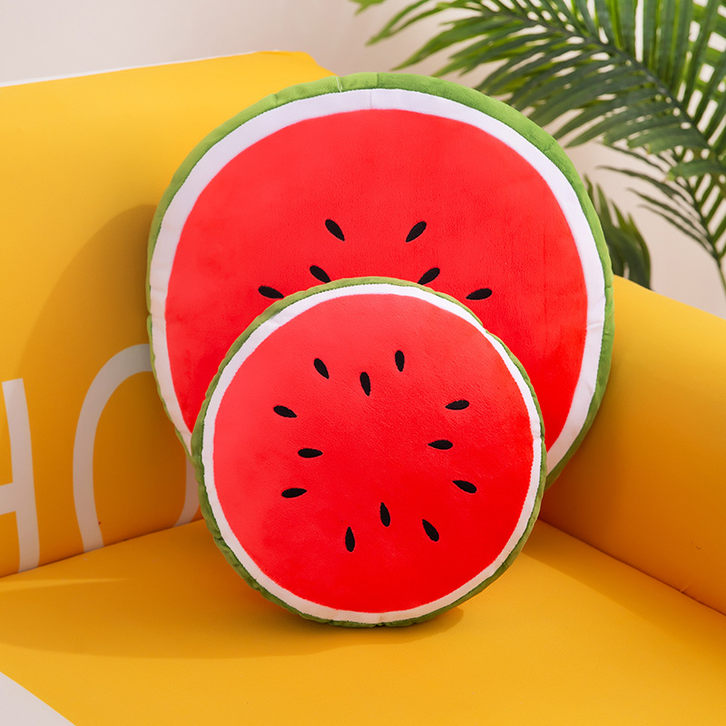 New simulation fruit pillow, watermelon cushion, plush toy, office chair sofa cushion, stuffed doll