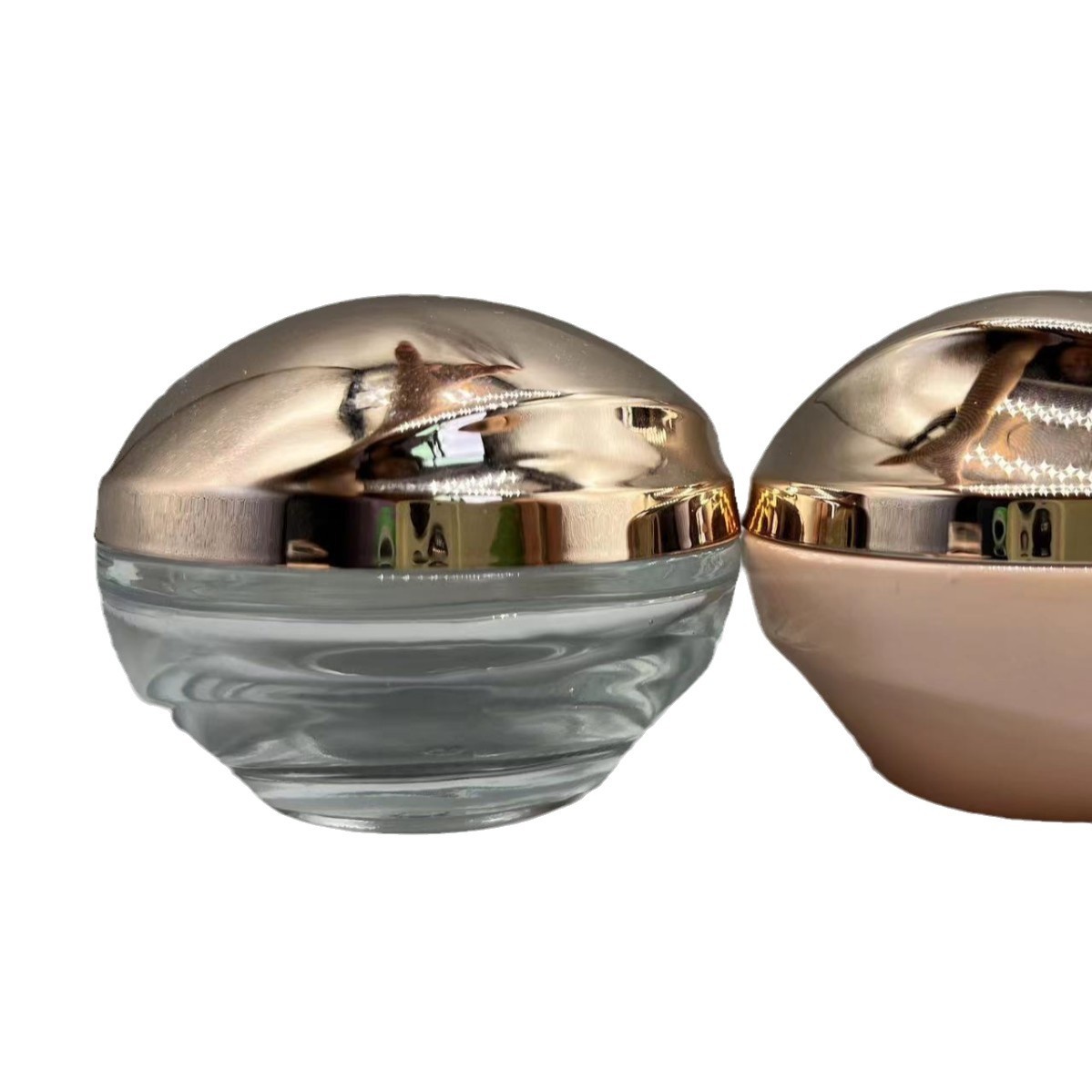 Popular 50g crema llana 50g Zhu Liou misma botella de vidrio botella de crema para los ojos botella de crema para la cara botella de crema