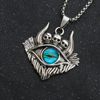 Necklace stainless steel, accessory, pendant hip-hop style suitable for men and women, suitable for import