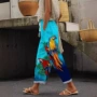 印花女士跨境爆款长裤