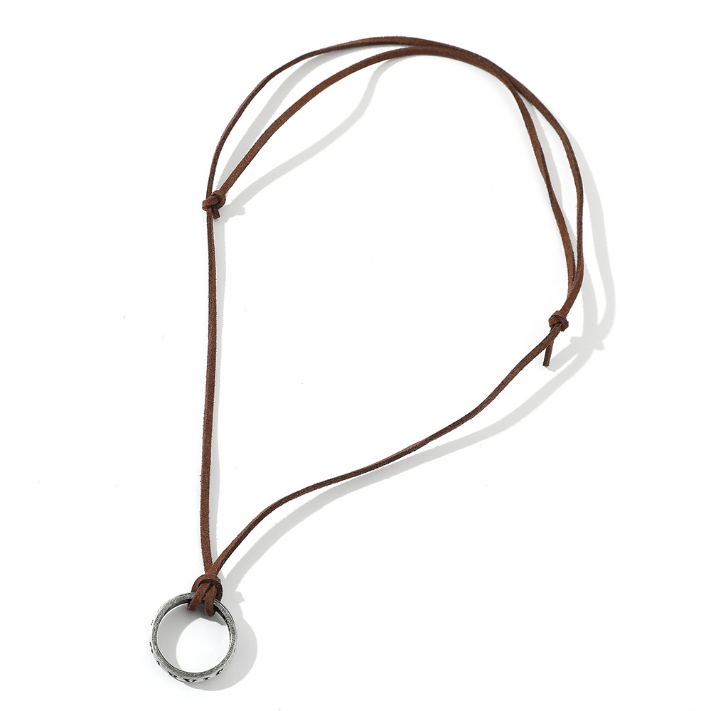 Fashion Round Letter Alloy Unisex Necklace 1 Piece