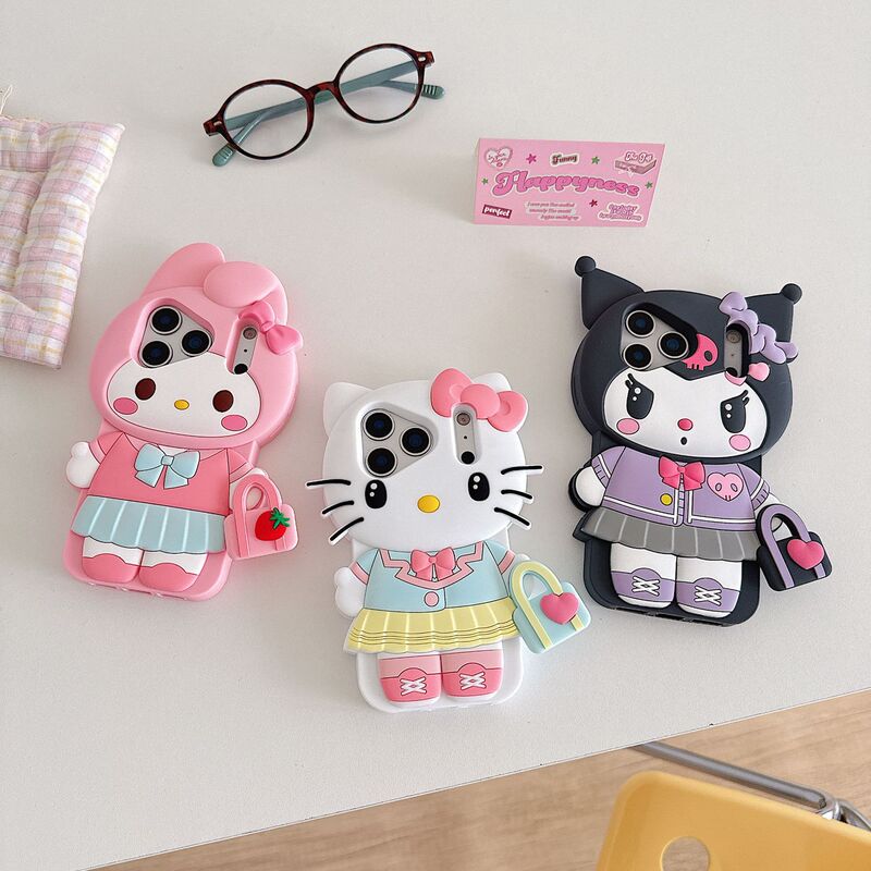 Kuromi iPhone 17 Case Suitable for Apple 13 Pro Max Phone Case Cartoon 12 Silicone 14 Cute Kt Cat Kuromi iPhone 17 Case Suitable for Apple 13 Pro Max Phone Case Cartoon 12 Silicone 14 Cute Kt Cat