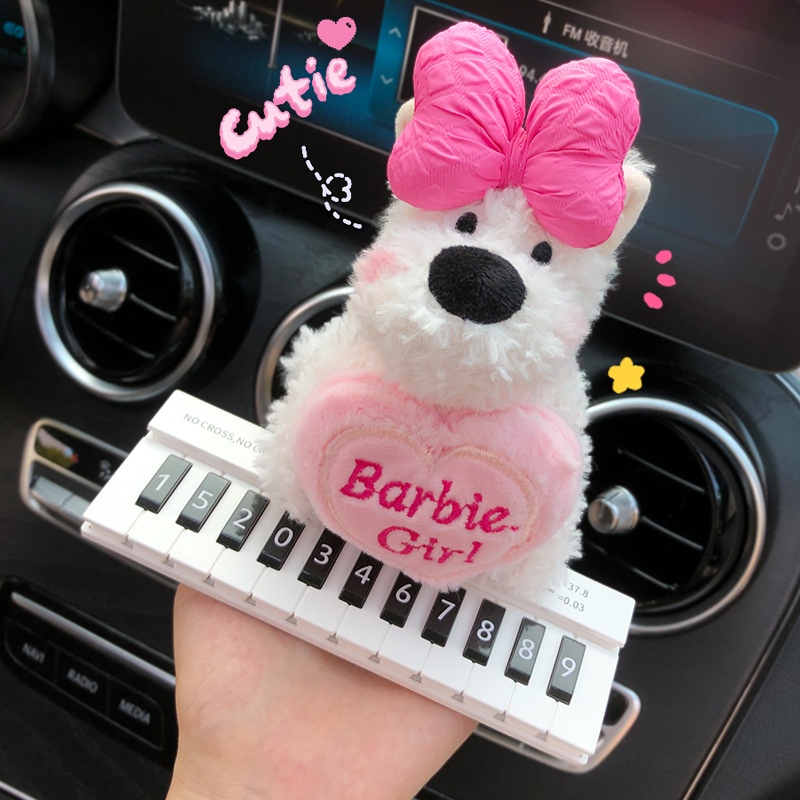 2025 nuevo coche West Highland Puppy coche estacionamiento temporal número de teléfono matrícula decoración del coche coche coche móvil coche móvil coche