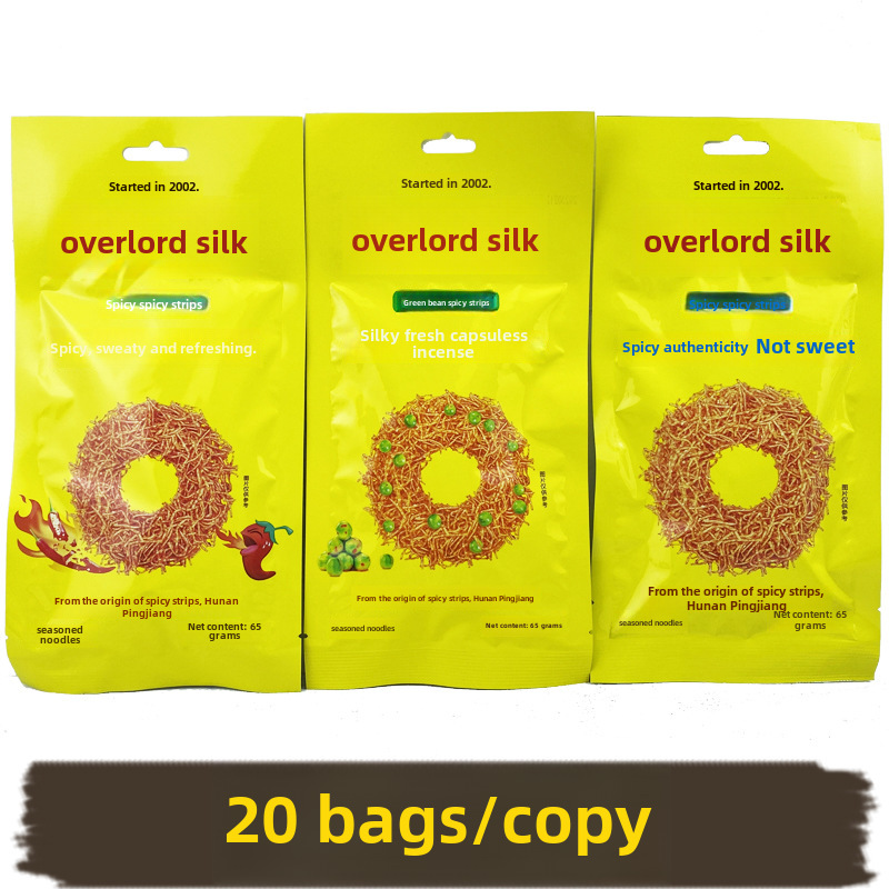 Spicy Snacks: Yu Feng Bawangsi Extra Spicy Strips, Large Pack 65g, Convenience Store Spicy Snacks, Hunan Extreme Spicy, Internet Celebrity Hot Snack